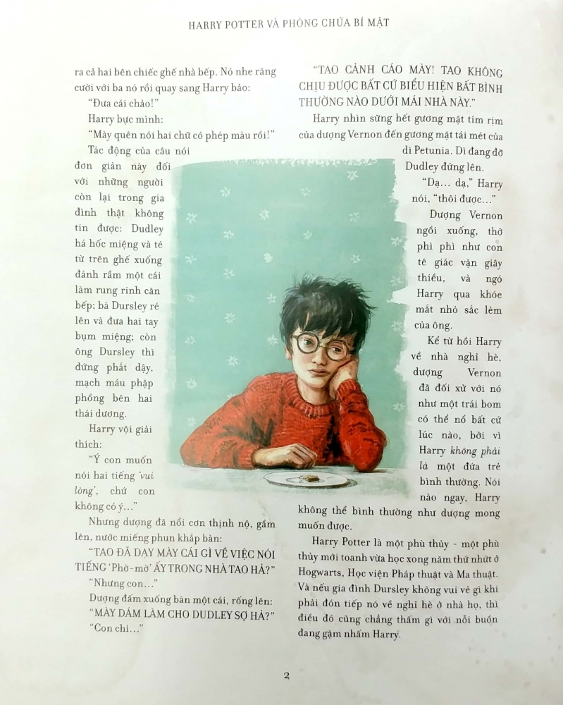 Tóm tắt và review “Harry Potter và Phòng chứa Bí mật” - Một trang sách từ quyển Harry Potter và căn phòng bí mật